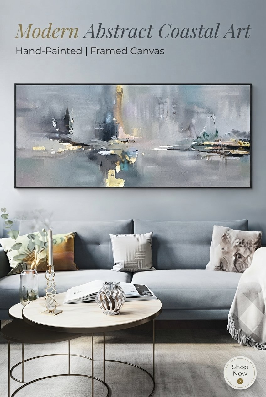 Abstract Oil Painting on Canvas