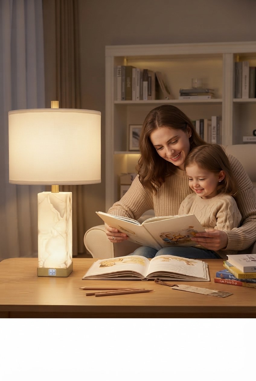 Alabaster Table Lamp Set of 2