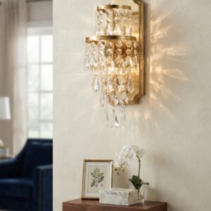 Gold Crystal Wall Lamp