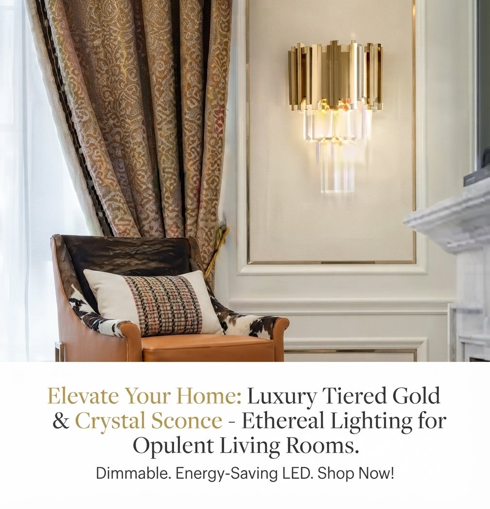 Gold Crystal Wall Lamp