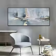 Abstract Oil Painting on Canvas - Image 3
