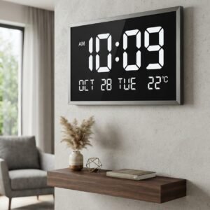 Large Silent LED Digital Wall Clock
