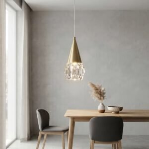 Nordic Minimalist Crystal Pendant Light