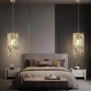 Round Crystal Pendant Light