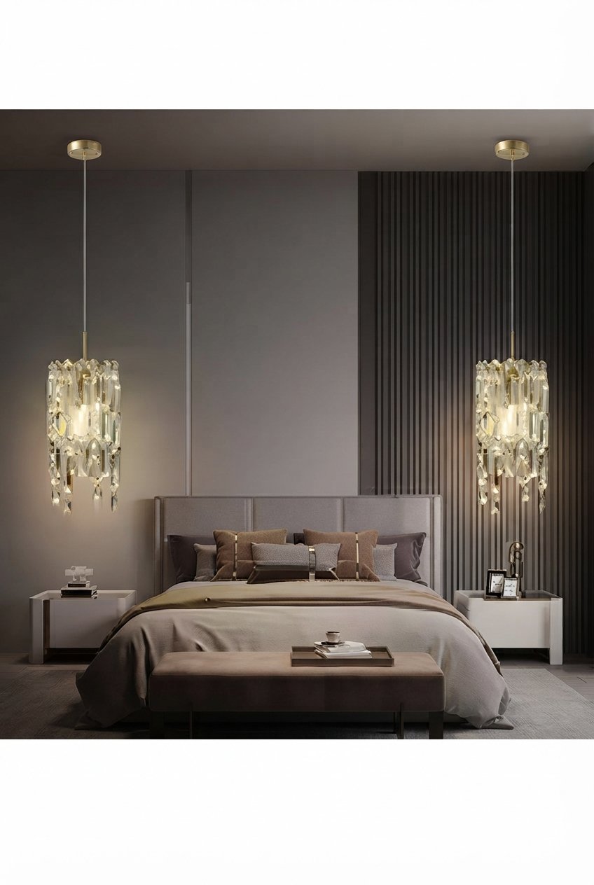 Round Crystal Pendant Light