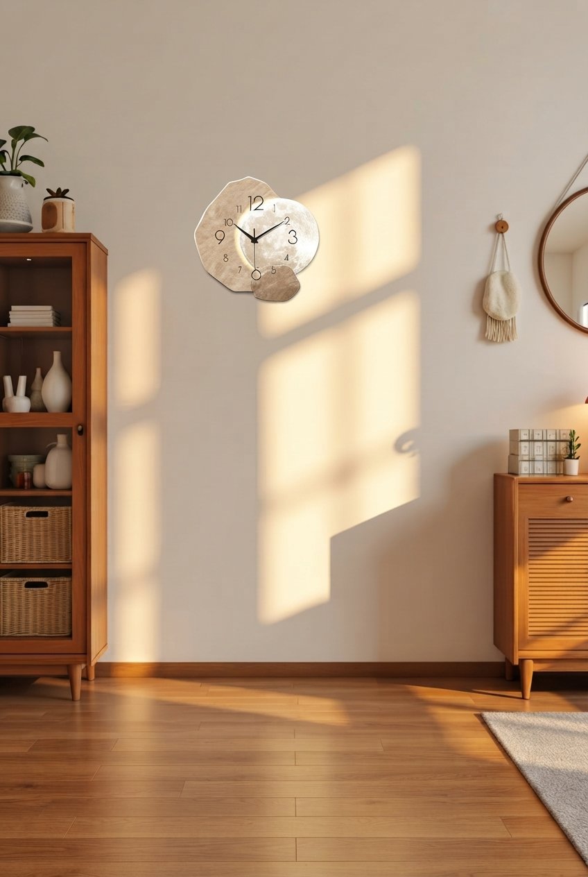 Silent Wall Clock Moon Design - Image 2