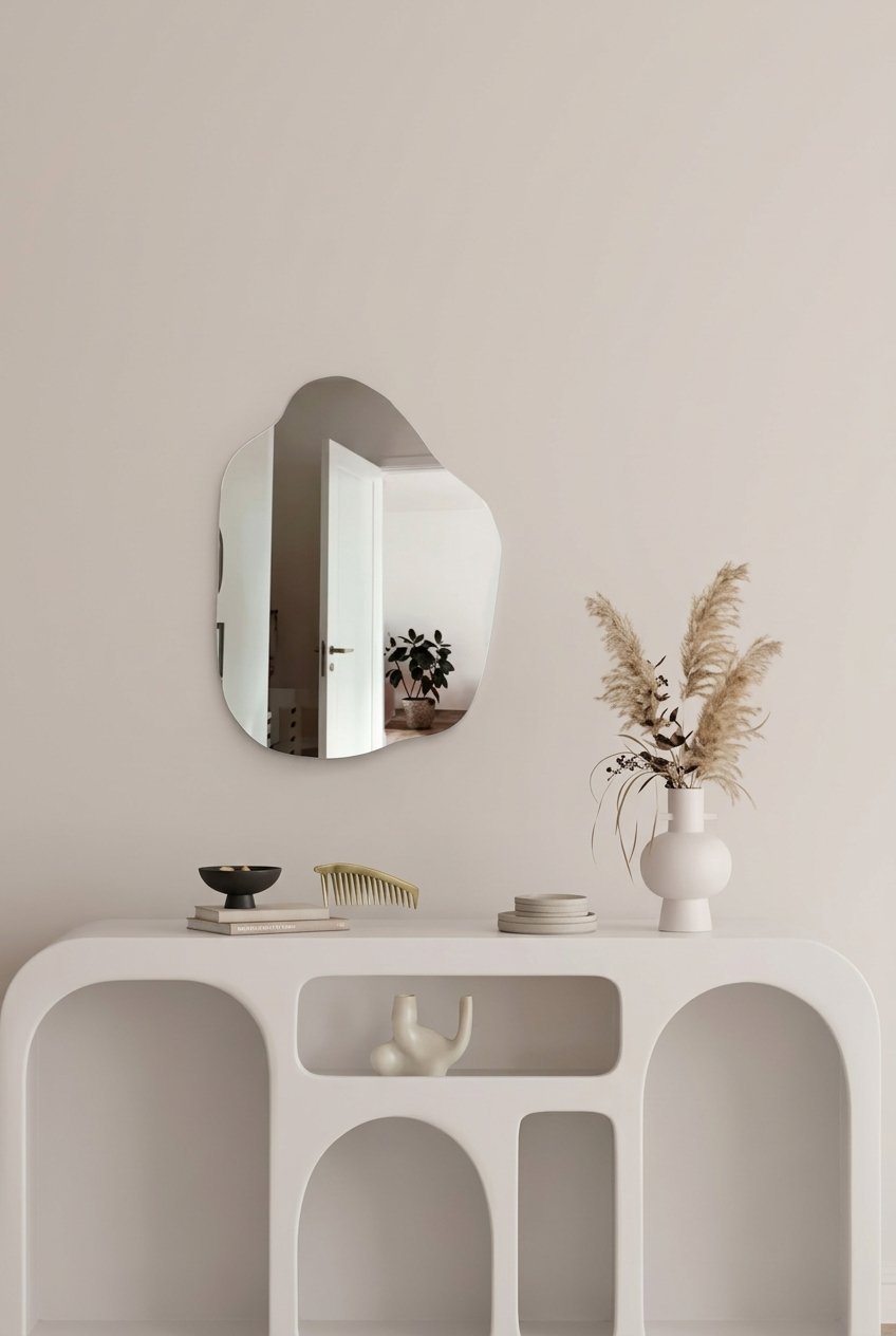 Irregular Wall Mirror, Asymmetrical Decorative Mirror - Image 3