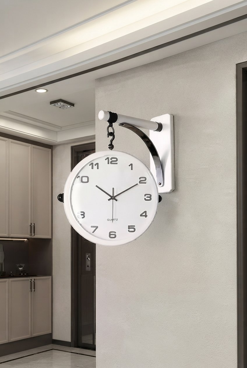 Double Sided Wall Clock - Image 2